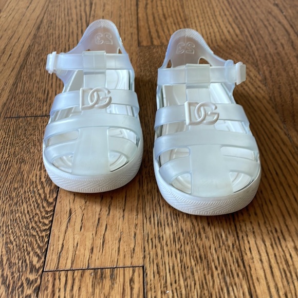 Dolce & Gabbana Other - DOLCE & GABBANA DG Logo Clear Jelly Sandals Size 23 (7)